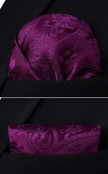 市場 結婚式 メンズ おしゃれ チーフ 花柄 紫 ペイズリー セット ネクタイ
