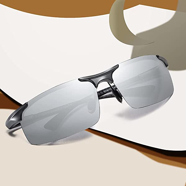 古典 サングラス メンズ 大きいサイズ 偏光 スポーツ Uv400 へんこう さんぐらす シルバー 大きな顔に向け 高級炭素繊維素材 超軽量 運転 自転車 釣り ランニング ゴルフ用 Www Tsujide Co Jp