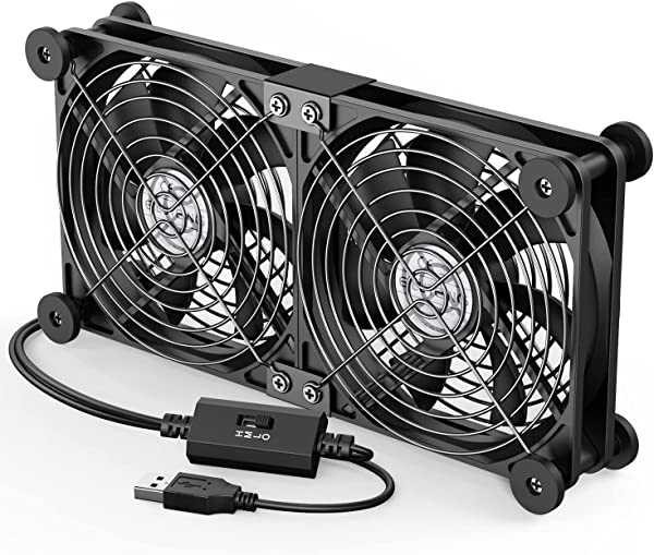 楽天市場】【送料無料】ELUTENG USBファン 8cm 2連 冷却ファン