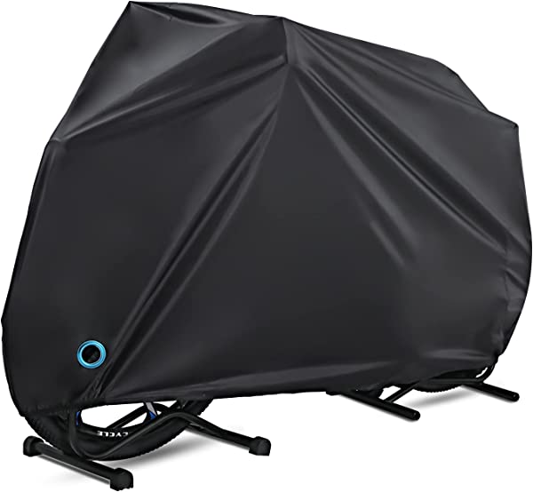 自転車カバー サイクルカバー 厚手 防犯 防風 防塵 耐熱 UVカット 撥水加工 破れにくい 鍵穴盗難防止 雨雪対応き 29インチまで対応 収納袋付き ブラック