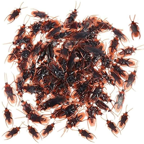 ゴキブリ おもちゃ 面白グッズ 本物そっくりの偽のゴキブリ いたずらおもちゃ ハロウィン パーティー ジョーク玩具 いたずらグッズ 悪ふざけ おもちゃ 偽ゴキブリ いたずらジョークゲームの小道具 100個入り