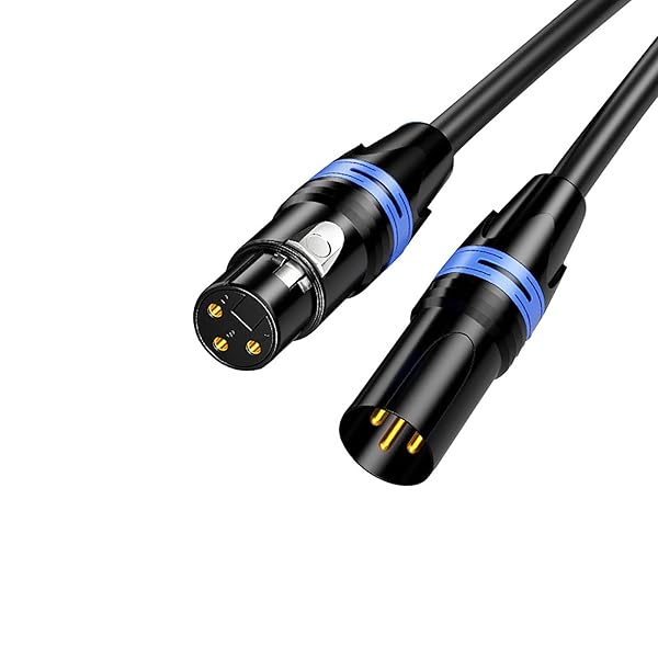 マイクケーブル XLRケーブル 1.5m XLRオス to XLR メス バランスケーブル3ピン キャノンケーブル マイクケーブル オス-メス 送料無料