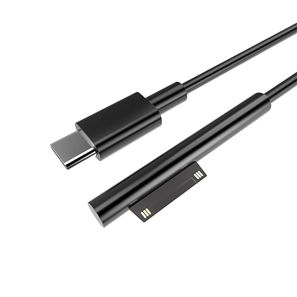 USB Type C to Surface Pro PD急速充電ケーブル 1.8 m[15 V / 3 A 45 W以上のPD充電器が必要]マイクロソフトSurface pro 3 / 4 / 5 / 6 / 7 / 7+ Surface Laptop 1/2 / 3 / 4 Sruface Book 1/2 / 3 Surface Go 1/2 / 3などをサポート 送料無料