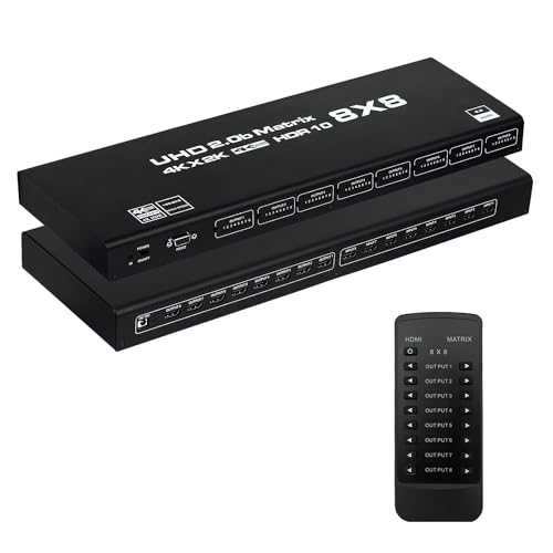 4K@60サイクル HDMI 行列 8インプット8最終生産物 HDMI行列取り替えっこ 8x8 HDMI 分かち合う器 HDMI うつり変わり器 8マイコン8見せびらかす用 HDMI うつり変わり器 HDMI スプリッター RS232 IR遠隔操作抑えつける