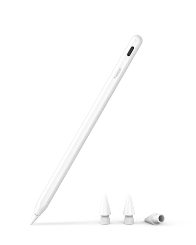 A8 iPad ペン 2018年-2025年i PadiPad ペンシル 鉛筆 傾き感知 磁気吸着機能 アップルペンシル 極細 超高感度 パームリジェクション機能 軽量 耐摩 タッチペン USB-C Type-C急速充電 スタイラスペン 子供 学生 デザイン用 ドローイング用 「白 ホワイト」 ...