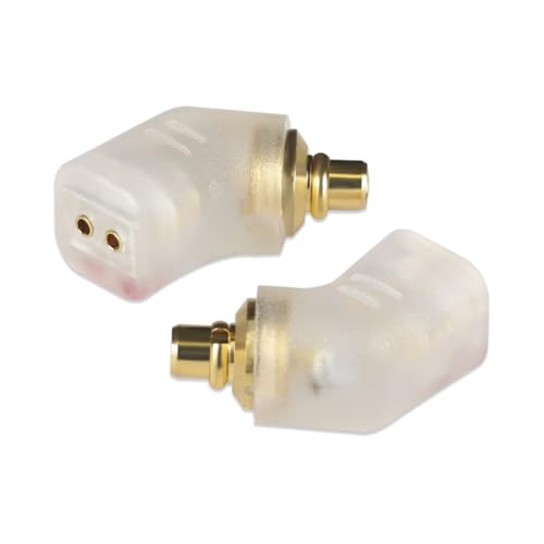 IE300 2Pin 0.78mm 変換 変換コネクタ イヤホンジャック 変換 IE300 / IE600 / IE900(オス) - 2Pin (メス) ゼンハイザー用 IE300 IE600 IE900に適合 音質劣化なし簡潔 精緻 線材テスト作業用 ミニタイプ 平型タイプ 2個セット ホワイト