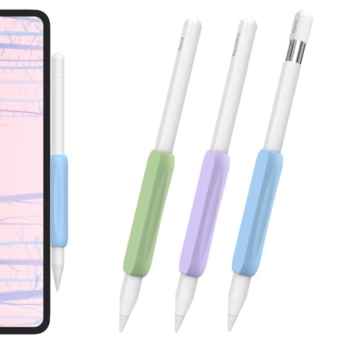 Apple Pencil グリップ 疲れ軽減 滑り防止 柔らかな握り心地Apple Pencil Pro& Apple Pencil (USB-C) とApple Pencil 第 2 世代 三つセット