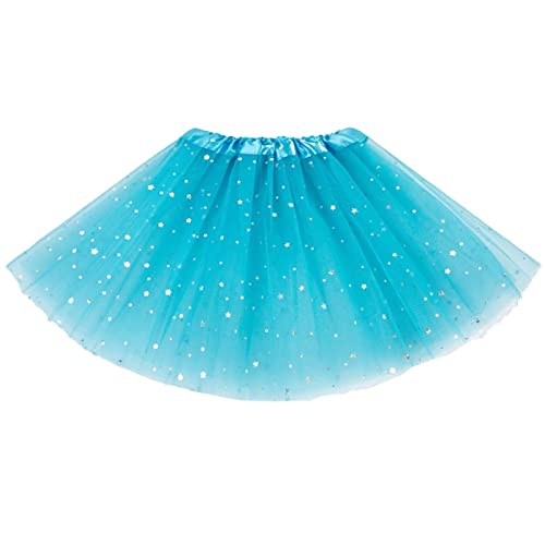 チュチュ スカート スパークル スパンコール 女の子 プリンセス ドレス 3レイヤー バレエ ダンス ガールズ ロールプレイングバースデープリンセスパーティーのためのコスチューム