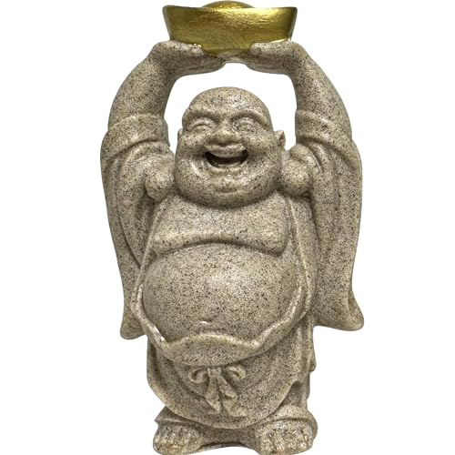 布袋様 弥勒仏 弥勒菩薩 砂岩 風水グッズ 置物 金運 財運 お守り 招財 お守り ミニ 置物 インテリア (元寶)