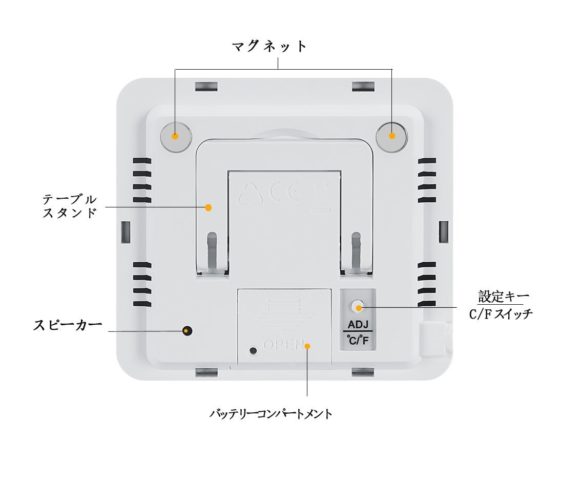 楽天市場 かんたん操作 高精度デジタル水温計 高温低温アラーム機能付き 水槽 水族箱 温度計 熱帯魚 最高最低温度記録 マグネット付 Petondo Lavett