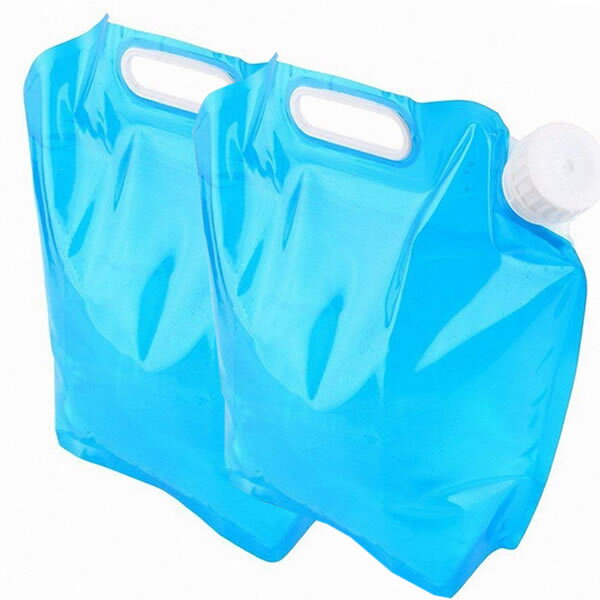 非常用給水袋5L水袋 2個セット ウォーターバッグ 非常用給水袋 避難グッズ ポータブル 完成品 ウォータータンク 持ち運び便利 2-HIJOMIZU お金を節約