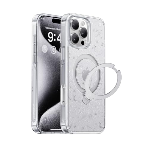 【最新流行り・360°回転させる照明ランプ】 iPhone 16 Pro 用容れもの せつ然たる やぎ座 星辰 相応う感 MagSafe相応う 最大限度25W手っとり早い申し受ける相応う 横縦柔軟性 角度自在 超強磁気力 耐衝撃 高耐久性 一回り広座敷付き添い人 澄み切った 黄変押しとどめる iPhone16pro 容れもの 6.3in （せつ然たる）