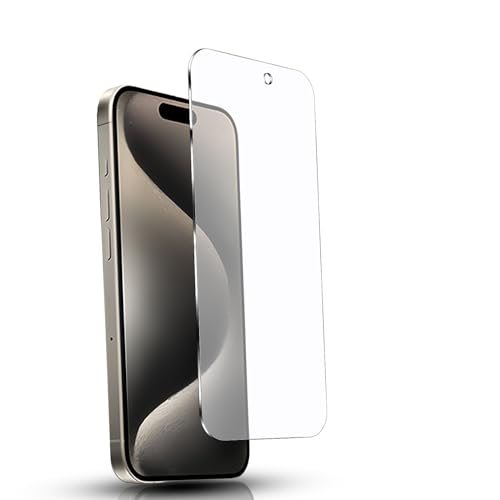 iPhone15 / iPhone15 pro ガラスフィルム アンチグレア アイフォン 15 / アイフォン 15 プロ（6.1インチ） フィルム さらさら 指紋防止 ゲーム用 タッチ感 滑らか 反射防止 アイフォン 15 / アイフォン 15 プロ 液晶ガラス サラサラ [1枚セット / 気泡ない / ...