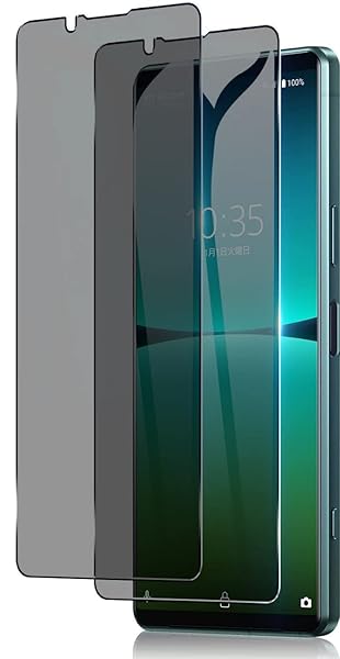 【2枚セット】 Xperia 1 VI ガラスフィルム 覗き見防止 強化ガラス プライバシー保護 ケースに干渉せず 気泡ゼロ 撥油性 貼付け簡単 全面保護フィルム
