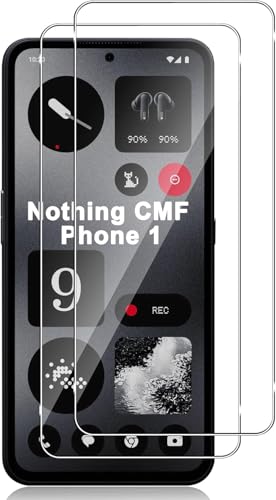 Nothing CMF Phone 1 ガラスフィルム [2枚セット] 2.5Dラウンドエッジ加工 高透過率 強化ガラスフィルム 硬度9H Nothing CMF Phone1 対応 送料無料