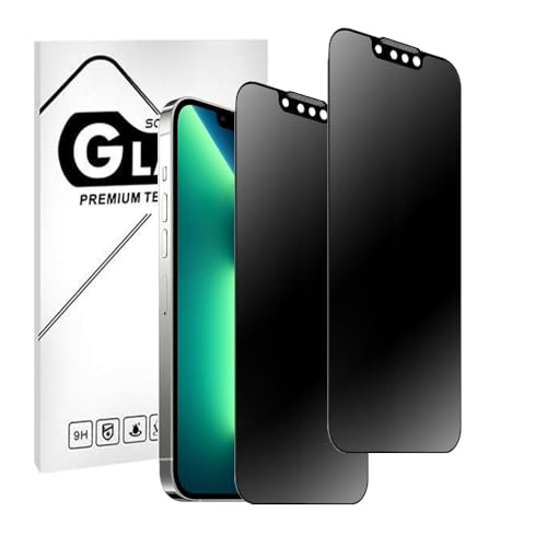 【2枚セット】 iPhone 14 / 13 / 13 Pro ガラスフィルム 覗き見防止 さらさら iPhone13 Pro 360°覗き見防止&アンチグレア覗き見防止 上下左右 プライバシー保護 9H硬度 反射防止 超薄型 気泡ゼロ 撥油性 貼付け簡単 全面保護フィルム