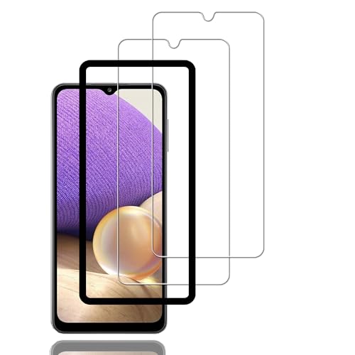 Galaxy A32 5G SCG08 フィルム (2枚) ガラスフィルム + ガイド枠付き 全面 A32 保護フィルム SCG08強化ガラス フィルム 送料無料