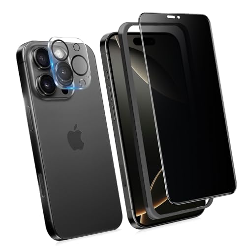 iPhone16pro フィルム 上下左右 360°覗き見防止 360度 覗き見防止フィルム ガラスフィルム 覗き見防止 360° 全方向 保護フィルム のぞき見防止 プライバシー保護 画面保護 指紋防止 飛散防止 カメラフィルム 付き ガイド枠付き 送料無料