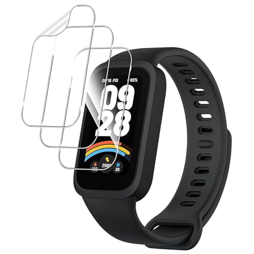 【3枚入り】 Xiaomi Smart Band 9 Active フィルム Xiaomi Smart Band9 Active 1.47インチ 保護フィルム TPU製 貼り直し可 貼付簡単 スムースタッチ 気泡なし キズ修復 高透過率 曲面を全面カバー 対応