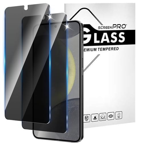 【2枚セット】 Galaxy S25 / S24 ガラスフィルム ギャラクシーS25 覗き見防止 強化ガラス 保護フィルム プライバシー保護 指紋認証対応 9H硬度 気泡ゼロ 撥油性 貼付け簡単 強化ガラスフィルム