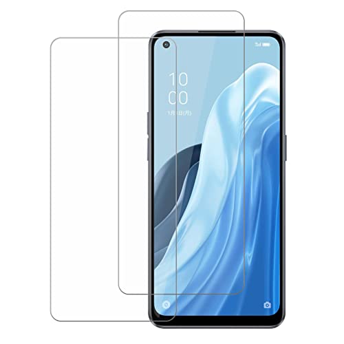OPPO Reno7 A ガラスフィルム 高光透過率 3D Touch 指紋防止 硬度9H強化ガラス スクリーン 破損 防止 保護 2枚セット OPPO Reno7 A液晶保護フィルム (Transparent) 送料無料