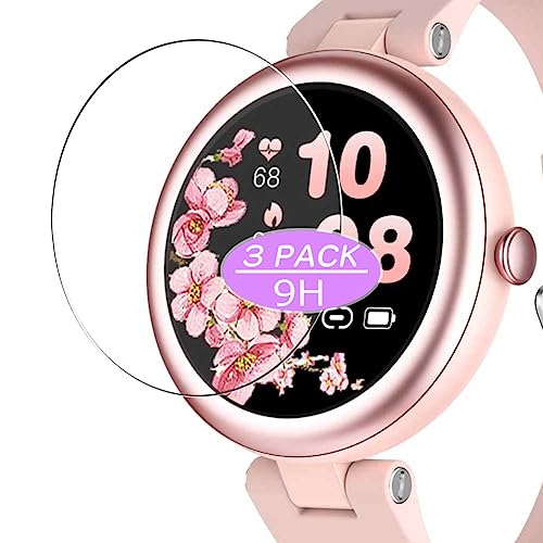 SHANG WING LYNN 1.09インチ ガラスフィルム 3枚 スマートウォッチ smartwatch 向けの 強化ガラス フィルム 保護フィルム 保護ガラス ガラス スマートウォッチ と互換性のある 液晶保護フィルム 腕時計 (非 ケース カバー ) 送料無料
