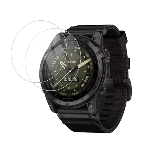 GARMIN tactix 7 AMOLED ガラスフィルム ガーミン tactix7 AMOLED 液晶保護強化ガラスフィルム 高硬度9H 高透過率 耐衝撃 防塵 飛散防止 指紋防止 画面鮮やか高精細 貼り付け簡単 tactix 7 AMOLED 対応 2枚セット 送料無料