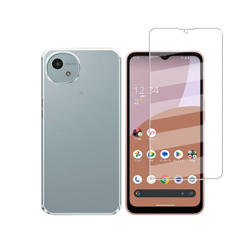 送料無料 AQUOS Wish 4 / SH-52E ケース フィルム 1枚 ガラスフィルム + シリコンケース クリア TPU 耐衝撃 落下防止 専用保護 シリコン ケースAQUOS Wish 4 液晶保護フィルム 採用 高透過率 薄型 硬度9H 飛散防止処理Wish4 ガラスフィルム +