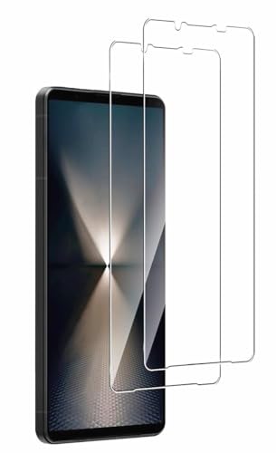 Xperia 1 VI ガラスフィルム Sony Xperia 1 VI SO-51E / SOG13 フィルム 強化ガラス 指紋認証対応 液晶保護フィルム 画面保護 ガラスカバー 極薄 高透過率 耐指紋 撥油性 2.5Dラウンドエッジ加工 硬度9H / 高透過率 / 自動吸着 透明 スクリーン プロテクター ...