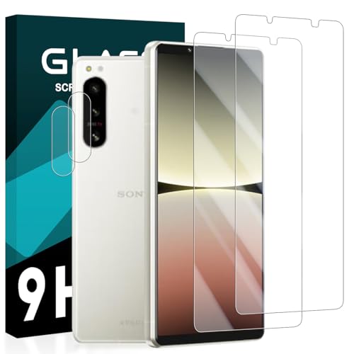 Xperia 5 IV フィルム ＋ レンズ保護フィルム (2+2枚入) 強化ガラス