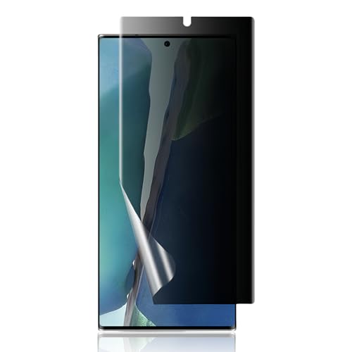 Galaxy Note20 ultra フィルム 覗き見防止 保護フィルム 指紋認証対応 柔らかい TPU 自動修復 ギャラクシー note20 ultra 対応 3D曲面保護ガラスフィルム インストールツール付き 貼り付け簡単 浮き防止 高透過率 貼り付け簡単 ソフト TPU Galaxy Note 20 Ult...