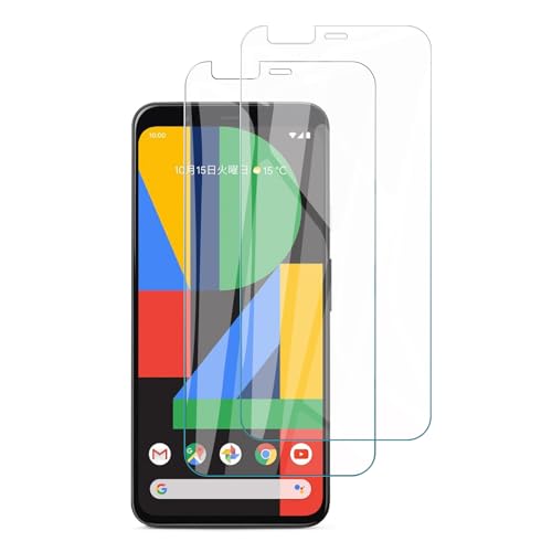 Google Pixel 4 XL ガラスフィルム グーグル ピクセル4 XL 液晶保護 強化ガラス フィルム 高硬度9H 高透過率 耐衝撃 防塵 飛散防止 指紋防止 画面鮮やか 高精細 貼り付け簡単 Google Pixel4 XL 6.2インチ対応 2枚セット 送料無料