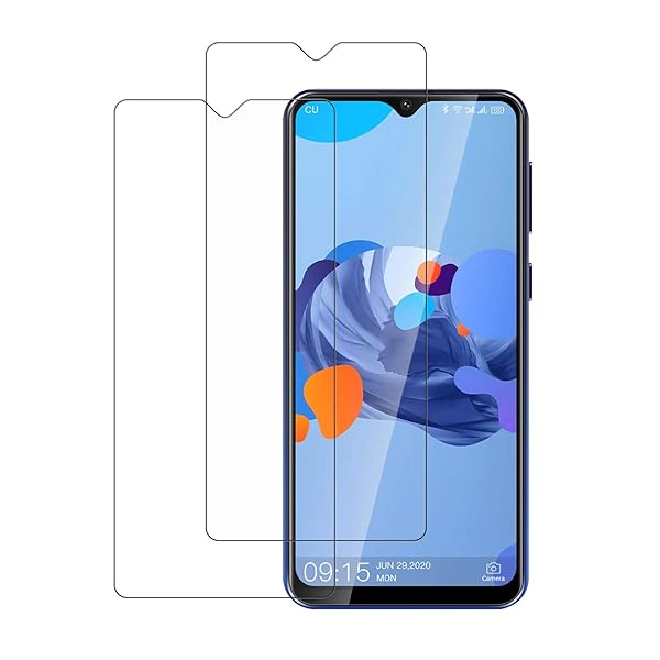OUKITEL C19 ガラスフィルム 高光透過率 3D Touch 指紋防止 保護フィルム 硬度9H 強化ガラス スクリーン 破損防止 保護 2枚セット OUKITEL C19液晶保護フィルム (6.49'') 送料無料
