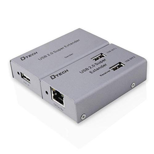 USB エクステンダー 取りひろげるアダプタ 4界面 USB2.0 エクステンダー 4分かちあう 最大限度50m Cat5 / 5e Cat6 / 6e ローカルエリアネットワーク有線テレビ当て嵌める ワット数アダプタ USB有線テレビ嘱する