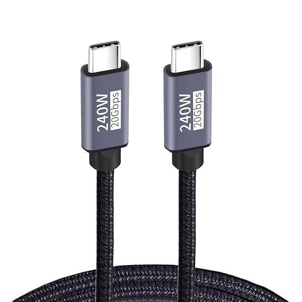 USB3.2 マグネットケーブル 200cm USB C 20Gbps 240W 8K 5K 4K USB4.0 ハイパースーパーコイル Type C 高速充電ケーブル
