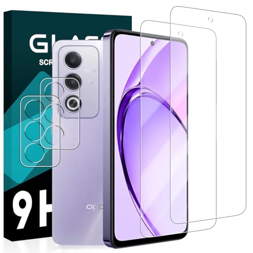 OPPO A3 5G フィルム ＋ レンズ保護フィルム (2 + 2枚入) 強化ガラス 液晶 ガラスフイルム リノ11 A 保護フィルム 3D Touch ケース カバー 高光沢 硬度9H 防指紋 衝撃吸収 高透過率 飛散防止 貼り付け簡単 気泡なし極薄 送料無料