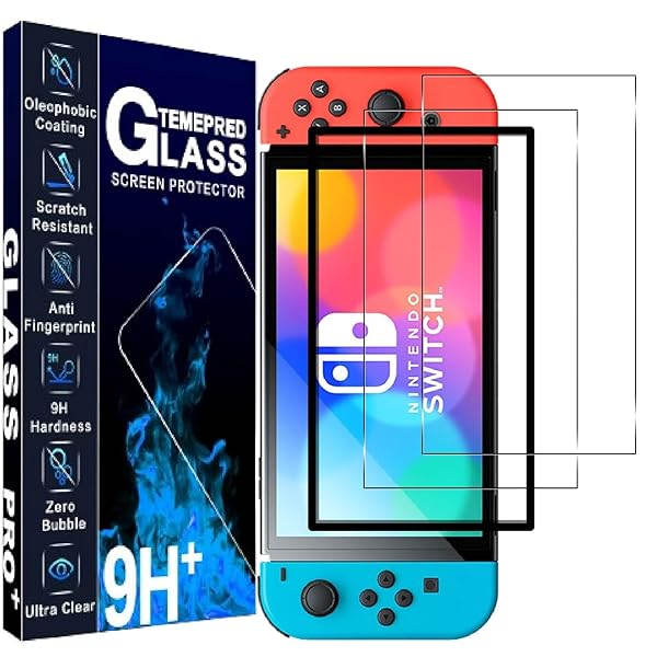 switch 2 保護フィルム ガイド枠付き 2枚 ガラスフイルム 対応 Switch 2 7.9インチ 互換品 フィルム 強化ガラス 超薄 硬度9H 耐衝撃 飛散防止 気泡ゼロ 指紋防止 高質感 ラウンドエッジ加工 送料無料