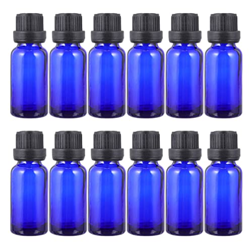 精油小分け 遮光瓶 30ml 遮光 ガラス瓶 20本セットドロッパーボトル アロマ保存容器 アロマオイル瓶 ガラスボトル 遮光ビン 精油瓶 アロマ瓶 トラベルボトル アロマオイル 小分け ボトル （ブルー ドロッパー付き）