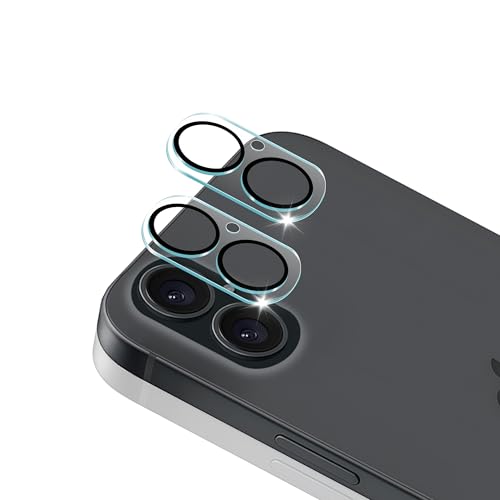 iPhone16 / iPhone16 Plus カメラフィルム 2枚入り レンズ保護フィルム 強化ガラス いpほね 16 カメラ保護フィルム 黒縁取り 露出オーバー防止 レンズフィルム カメラ保護 フィルム 硬度9H 耐衝撃 飛散防止 高透過率 気泡ゼロ 指紋防止 高感度タッチ 貼り付け...
