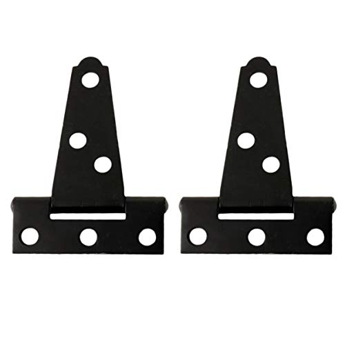 ドアヒンジ 扉 Tヒンジ 蝶番 ドアバット蝶番 蝶つがい 2個セット クローゼット キャビネット ゲート ネジに付き アンティーク家具 DIY 金具 ドア ティーヒンジ 送料無料