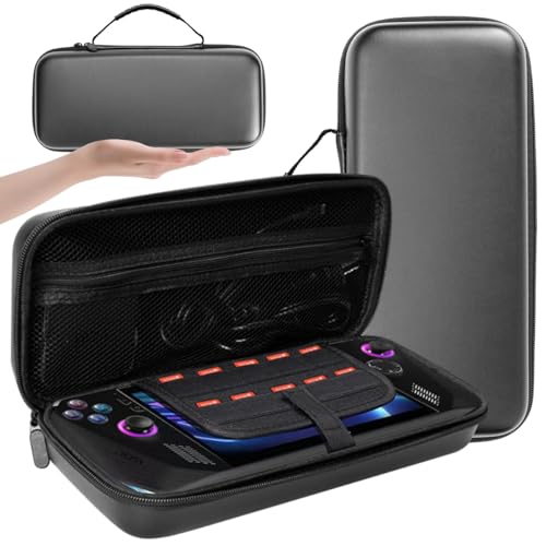Rog Ally X ケース 収納ケース キャリングケース カバー ASUS Rog Ally 用ケース 収納バッグ 収納ボックス 耐衝撃 軽量 傷防止 ASUS ゲーミングPC ROG Ally X / ROG Ally対応 ポータブルハードケース