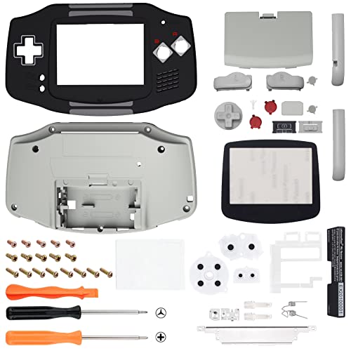 ゲームボーイアドバンス GBA 交換用 シェル フルハウジングカバー ボタン付き IPS 標準LCD 両方に 対応 コンソールとIPSスクリーンは付属していません クラシックNESスタイル