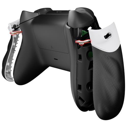 XboxシリーズX & Sコントローラー 対応 Flexor Clicky ゴム引き サイドレール グリップ トリガーストップ キット Xbox Coreコントローラー 対応 滑り止め トリガーストッパー ハンドルグリップ ホワイト