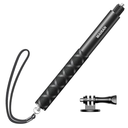 Insta360用114cm 見えない自撮り棒 GoPro用マウントつき DJIアクションカメラ用自撮り棒 1 / 4インチネジ 7階伸縮 軽量 携帯便利 アルミ製 GoPro hero12用 / 11 / 10 / 9 / Insta360X4用 / X3 / DJI Osmo Actionに対応 セルフィー / 撮影録画 / 動画鑑賞配信 ... 4,316円