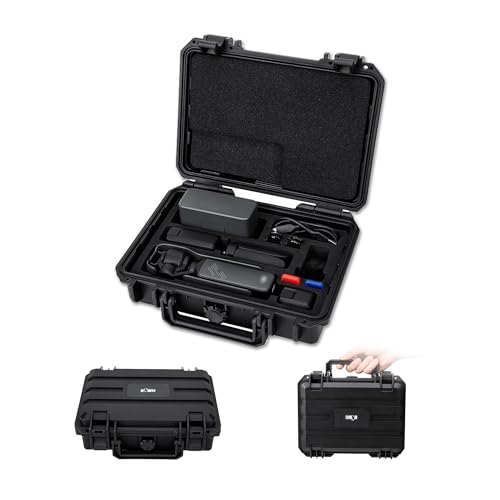 耐衝撃 防水 ハードケース DJI Osmo Pocket 3用 保護ケース 付属Micro SDクリアケース*2 カメラ保護 防塵 撥水 osmo pocket 3 クリエイターコンボとアクションカメラアクセサリーに対応 収納ケース カメラケース カメラバッグ 旅行 キャンプ 登山 徒歩 出張 ...