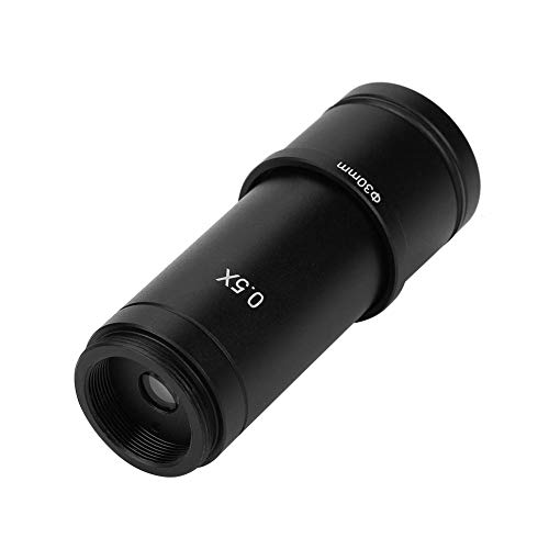 Cマウント レンズアダプター 顕微鏡用 CCDカメラ接眼レンズ用 0.5倍 Cマウント 30 / 30.5 mmアダプター