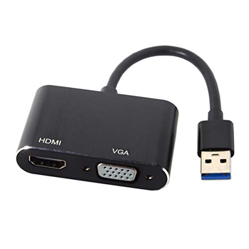 USB 3.0 & 2.0 HDMI & VGA HDTVアダプターケーブル 外付けグラフィックスカード Windows Mac ノートパソコン対応 送料無料
