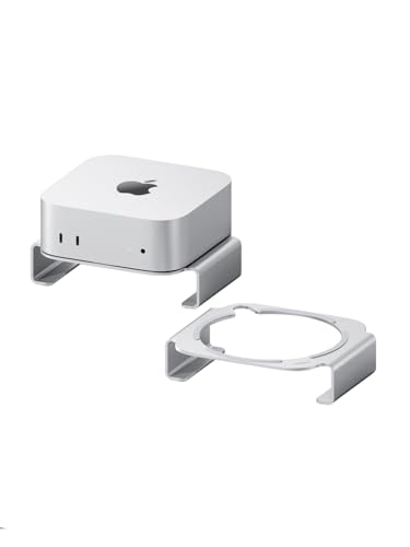 Mac Mini M4 スタンド アルミ合金マウント Mac Mini M4 / M4 Pro 2024 通気 放熱 冷却 デスクトップホルダー アクセサリー (MMS03)
