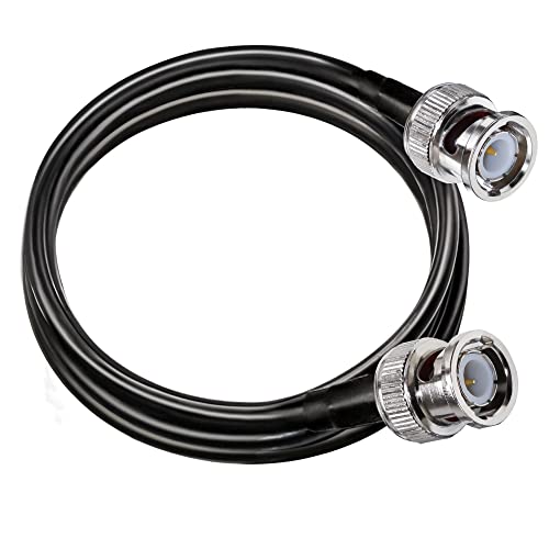 同軸ケーブル RG58 BNC 2m 低損失 50 オーム BNC ジャンパー延長ケーブル BNC オス オス HD SDI 同軸ケーブル アンテナ アナライザー CB ラジオ RF デバイス セキュリティ CCTV カメラ用