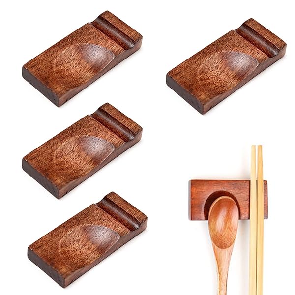 箸置き おしゃれ 4個セット カトラリーレスト お箸おき 和食器 木製 箸台 箸枕 卓上 小物 送料無料